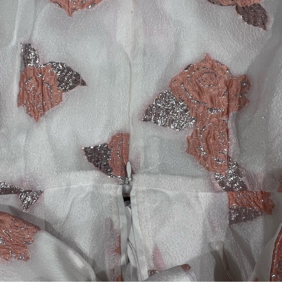 NWT! HELLO MOLLY ORCHARD FIELDS DRESS PEACH Lined Deep Neck Mini Women’s Size XS - Picture 8 of 12